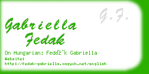 gabriella fedak business card